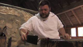 Glassblowing at Jamestown Glasshouse  A 5minute Lesson HD [upl. by Bern]