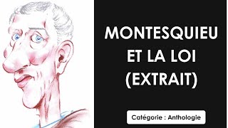 Montesquieu et la loi extrait [upl. by Naillil]