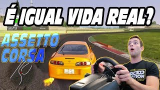 Simulador VS Vida Real É IGUAL DRIFT  Assetto Corsa [upl. by Valry]