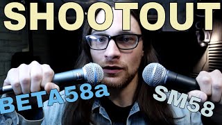 Beta 58a vs SM58  Vocal Mic Shootout and Comparison [upl. by Jeannie77]