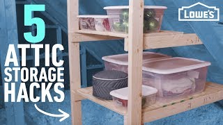 How to Organize Your Attic  5 Easy Storage Ideas [upl. by Llimaj973]