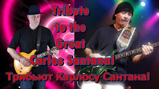 Tribute to the Great Carlos Santana Tрибьют Карлосу Сантана Guitar variations by Edward Эдик [upl. by Beverlie]