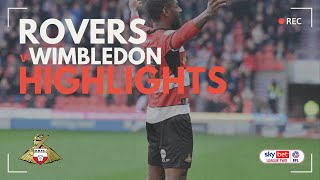 Doncaster Rovers v AFC Wimbledon highlights [upl. by Nothgierc745]