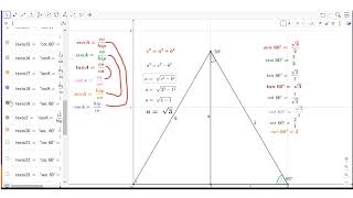 Relaciones trigonométricas para ángulos de 30° 45° y 60° [upl. by Spancake]
