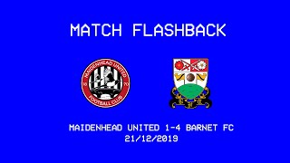 Match Flashback  Maidenhead United 1 4 Barnet FC  201920 [upl. by Hesler371]