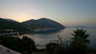 Poros sunset timelapse Kefalonia  9th September 2022 [upl. by Aihsemat]