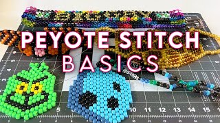 Peyote Stitch Basics  Kandi Basics Tutorial [upl. by Trey]