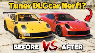 GTA 5 Online BEFORE VS AFTER COMET S2  Tuner DLC car Nerfed [upl. by Arundel780]