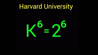 Harvard University Admission Interview Tricks  Find the values of K [upl. by Koren]