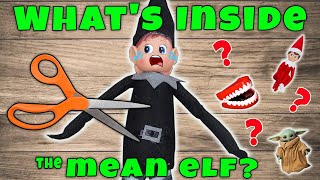 Whats Inside The Mean Elf On The Shelf Cutting Open Evl [upl. by Ellekram]