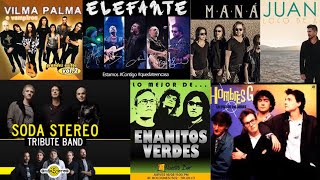 Mana Soda Stereo Enanitos verdes Elefante Hombres G EXITOS Clasicos Del Rock En Español [upl. by Akinehc]