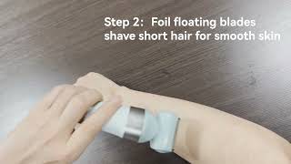 How to use the wider foil shaver of Unibono YH 3301 [upl. by Rani959]