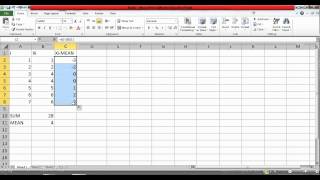 COMPUTING SAMPLE STANDARD DEVIATION USING EXCEL [upl. by Rraval]