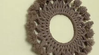 Jute Circle Art  Wall Hanging Craft Idea Using Jute  Handmade Craft Idea  DIY Room Decor 2018 [upl. by Darelle]