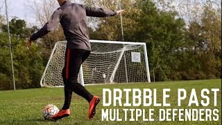 How To Dribble Multiple Defenders  Dribbling Out Of Tight Spaces Tutorial [upl. by Elleynad]