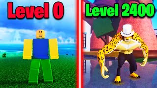 Blox Fruits Going From Noob To Max Level With Leopard In One Video [upl. by Alodie]