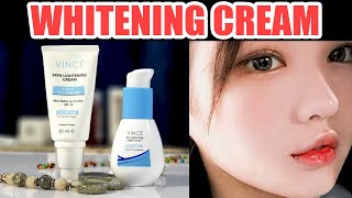 How to Get SKIN WHITENING Whitening Creams Review Vince Skin Lightening Day amp Night Creams [upl. by Jollenta686]