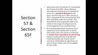 Finance Act 202425  Changes in Direct Taxes  Income Tax Ordinance 2001 [upl. by Darrow]