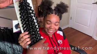 462 BEST HAIR FOR JUICY PASSION TWIST FREE SPIRITED CURLS TRENDY TRESSES [upl. by Sena]