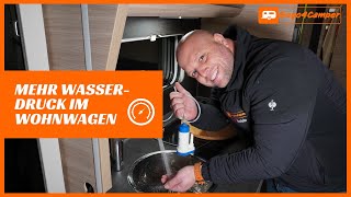 Mehr Wasserdruck im Wohnwagen  Tipps amp Reich Power Jet Plus im Wohnwagen  Wohnmobil einbauen  DIY [upl. by Eentroc19]