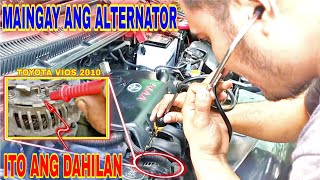 MAINGAY NA ALTERNATOR  TOYOTA VIOS 2010 MODEL [upl. by Sidoeht]