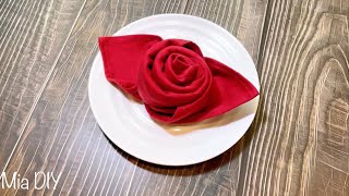 🎄6 beautiful ways to fold napkins for Christmas and New Year [upl. by Ezalb563]