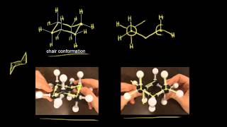 Conformations of cyclohexane  Organic chemistry  Khan Academy [upl. by Anitsahs]