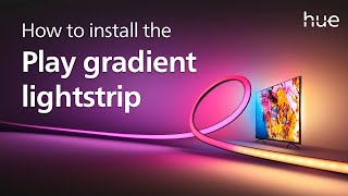 How to install the Philips Hue Play gradient lightstrip [upl. by Bensen319]