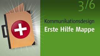 Bewerbungsmappe Kommunikationsdesign Erste Hilfe 36 video2braincom [upl. by Maxia]