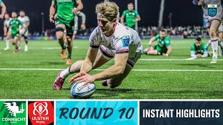 Connacht v Ulster Rugby  Instant Highlights  Round 10  URC 202223 [upl. by Atterys314]