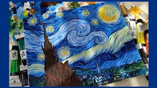 The Starry Nights Painting shorts [upl. by Ahsikad]