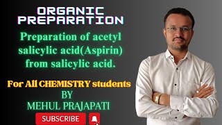 Preparation of acetyl salicylic acid Aspirin from salicylic acid  organic preparation [upl. by Dorahs]