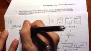 COMPASS Q13 Numerical SkillsPrealgebra official practice problems [upl. by Akaya142]