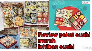 Paket sushi murah ichiban sushi apakah enak [upl. by Fi]