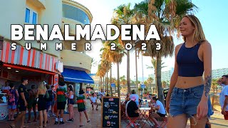 Benalmadena Spain Wonderful Day Summer 2023 July Update Costa del Sol  Málaga 4K 60fps [upl. by Snevets]