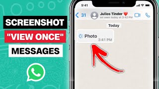 How to SCREENSHOT View Once Message in WhatsApp New Trick [upl. by Forcier]