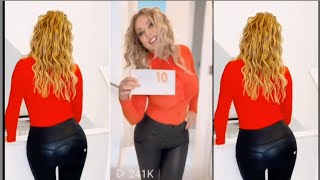 Carol Vorderman Leather Trousers HD Video [upl. by Prent]