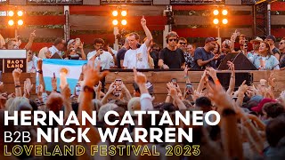 HERNAN CATTANEO amp NICK WARREN at LOVELAND FESTIVAL 2023  AMSTERDAM [upl. by Bovill]