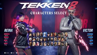 TEKKEN 8  All Character Select 4K60 [upl. by Adnoral95]