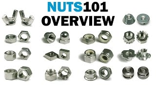 Nuts 101 Overview  The Types of Fastener Nuts  Fasteners 101 [upl. by Oicaro191]