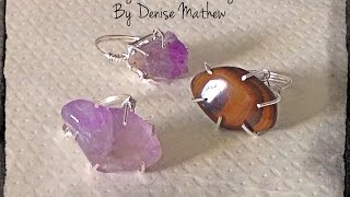 How to Make a Pronged Gemstone Ring without a Torch by Denise Mathew [upl. by Orit71]