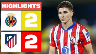 VILLARREAL CF 2  2 ATLÉTICO DE MADRID  RESUMEN LALIGA EA SPORTS [upl. by Nyrhtakyram]