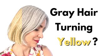 8 Reasons Why Your Gray Hair Is Turning Yellow And How To Prevent ItGet Rid Of Yellow In Gray Hair [upl. by Nocaed593]