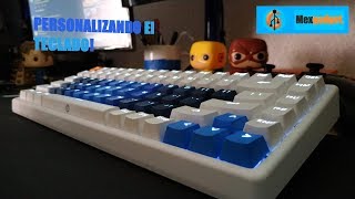 Personalizando mi teclado mecánico DREVO Gramr 84 con nuevas keycaps [upl. by Elleinaj]