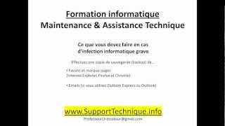 Maintenance 4 En cas dinfection  Soutien et support technique maintenance informatique [upl. by Buonomo]