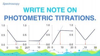 Write note on Photometric Titrations  Spectroscopy  Analytical Chemistry [upl. by Esinyt]