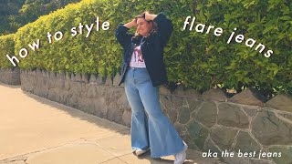 how to style flared jeans  basic y2k monochrome [upl. by Tidwell]