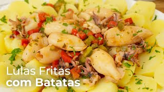 Lulas Fritas com Batata Cozida  Receita Portuguesa [upl. by Nicholl]