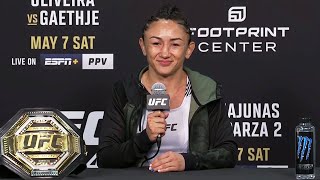 UFC 274 Carla Esparza PostFight Press Conference [upl. by Enitsyrk]