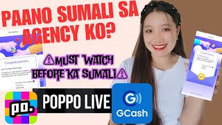 Paano sumali sa agency sa poppo live Gusto mo sa agency ko Watch Video muna sa Expectations poppo [upl. by Ardek549]